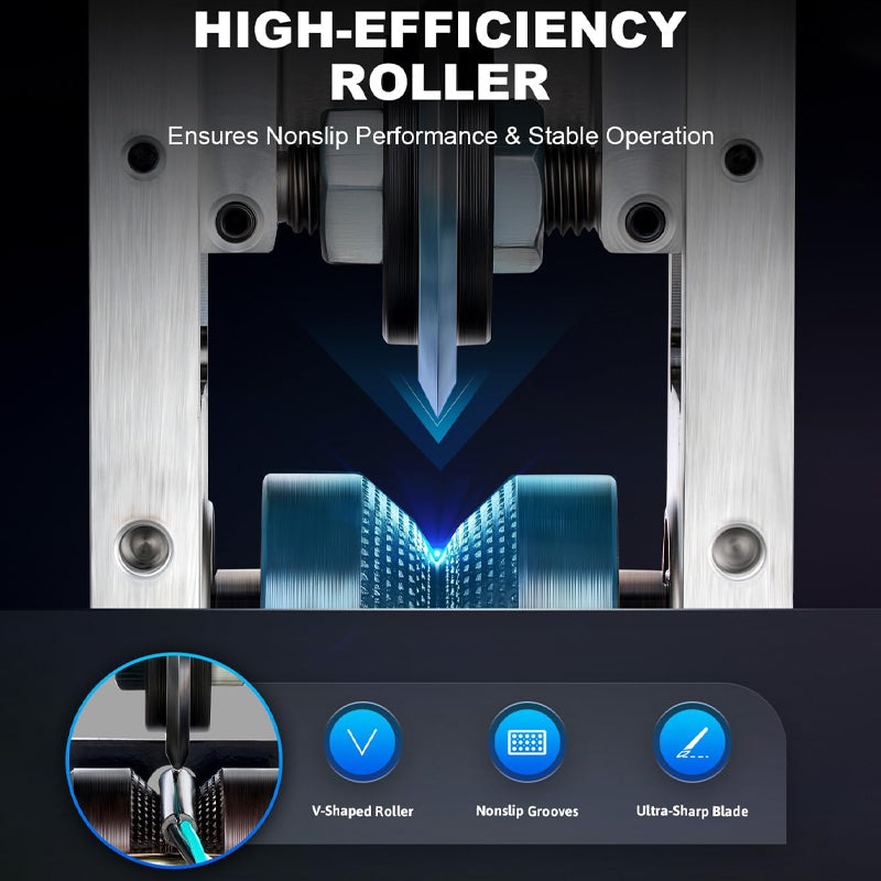 Manual Wire Stripper Machine 0.06"-1" Wire Stripping Tool for 1.5-25 mm Scrap Wire Copper Wire Stripper