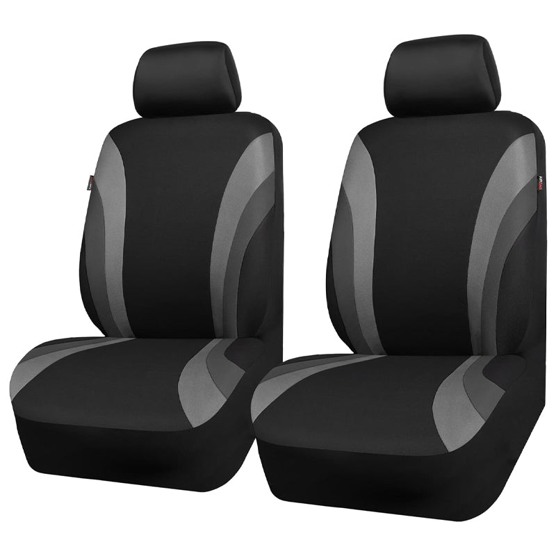 Sporty Front Seat Covers 2pcs Front Seats Universal Fit Sedans Cars Vans SUV Truck