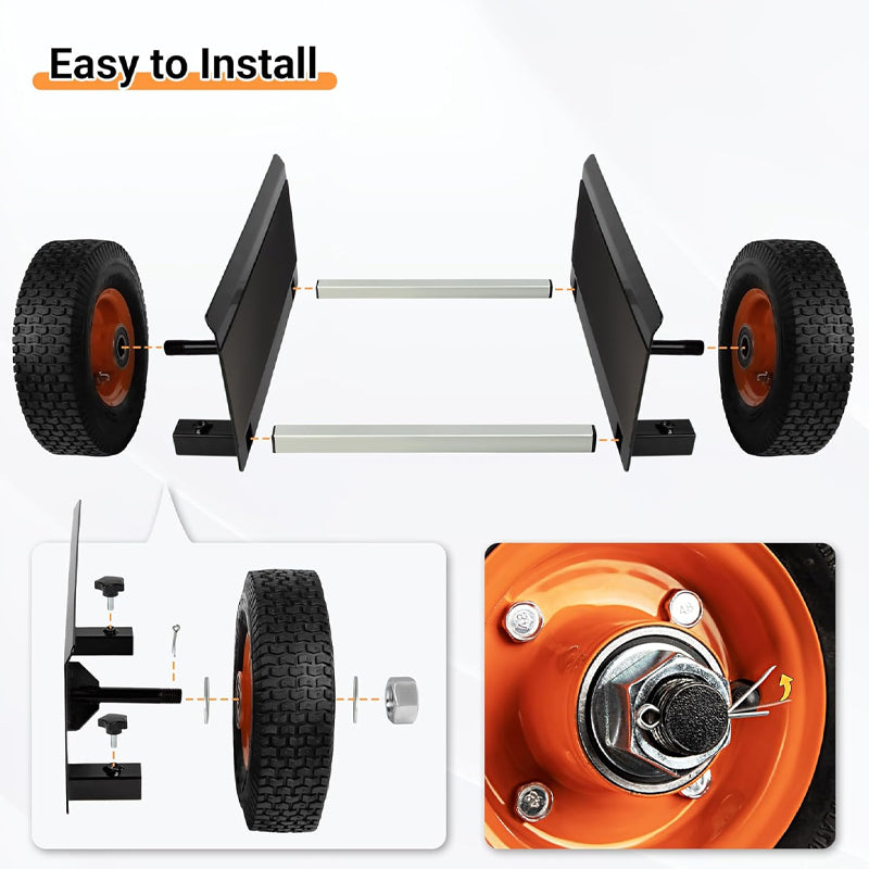 600 lbs Panel Dolly with 8" Pneumatic Wheels Heavy Duty Plywood Dolly for Moving Wood Panels