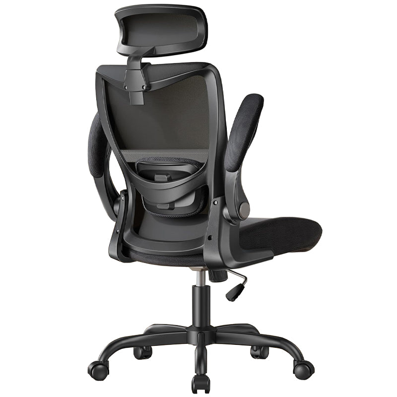 Office Chair 300 lbs Weight Capacity Adjustable Lumbar Support Ergonomic Office Chair with Wheels