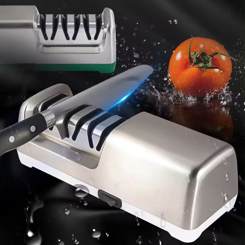 Electric Knife Sharpener 3-Stage Diamond Knife Sharpener For Kitchen Tool