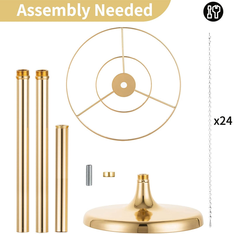 35.4inch Tall Gold Crystal Wedding Flowers Stand 2PCS Centerpieces Flower Vases for T-stage