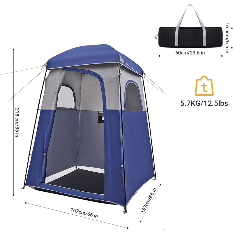 1 Room Camping Shower Tent 66" x 66" x 85" Privacy Tent for Dressing Changing Toilet Bathroom