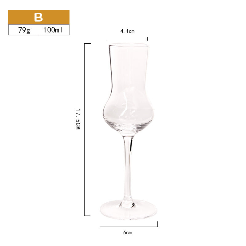 Crystal Clear Goblets Whiskey Glasses Spirits Shot Glass for Cocktail Champagne Vodka