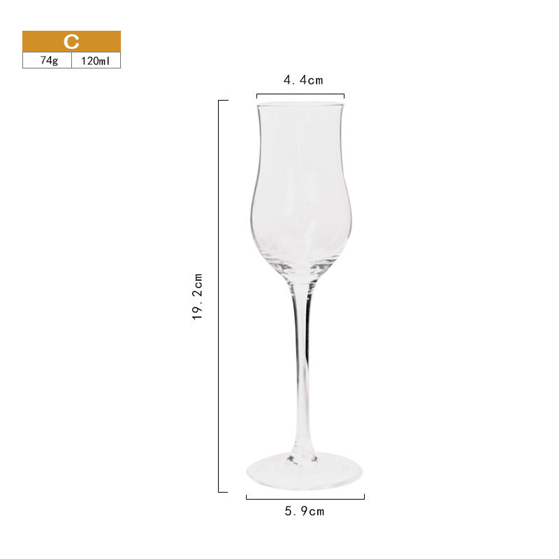 Crystal Clear Goblets Whiskey Glasses Spirits Shot Glass for Cocktail Champagne Vodka