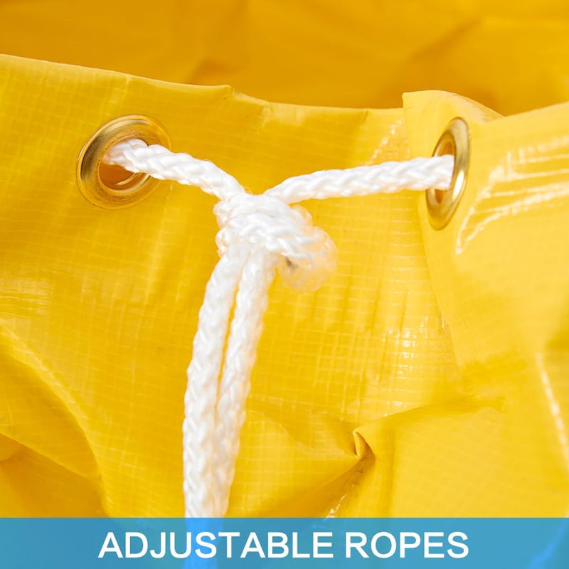 12'' × 16 ft Ducting Hose PVC Flexible Duct Hosing for Utility Blower Exhaust Fan with Rope S Hook & Steel Support