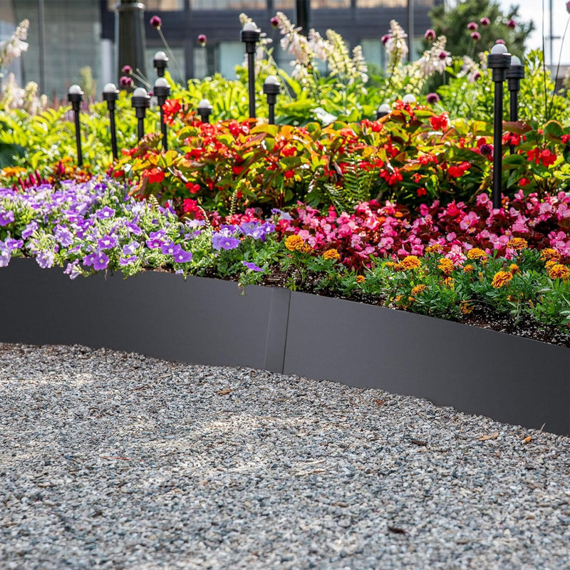 40" L x 8" H Steel Landscape Edging 6pcs Hammer-in Edging Border for Yard Garden Lawn