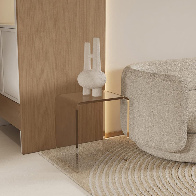 Acrylic End Table 2 pcs Lucite Square Coffee Table Lucite Side Table for Living Room Bedroom