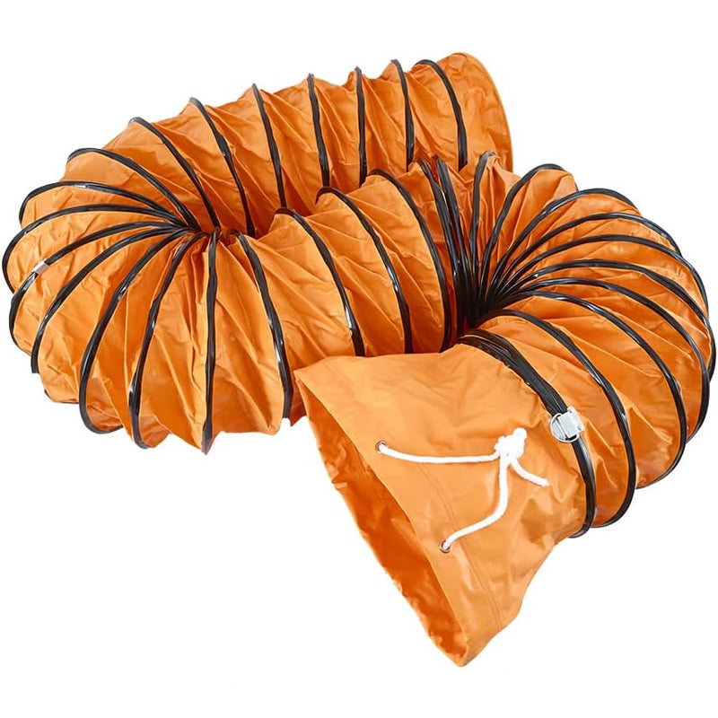 25ft Flexible Duct Hose for 8 Inch Utility Blower Exhaust Fan PVC Flame Retardant Duct Hosing