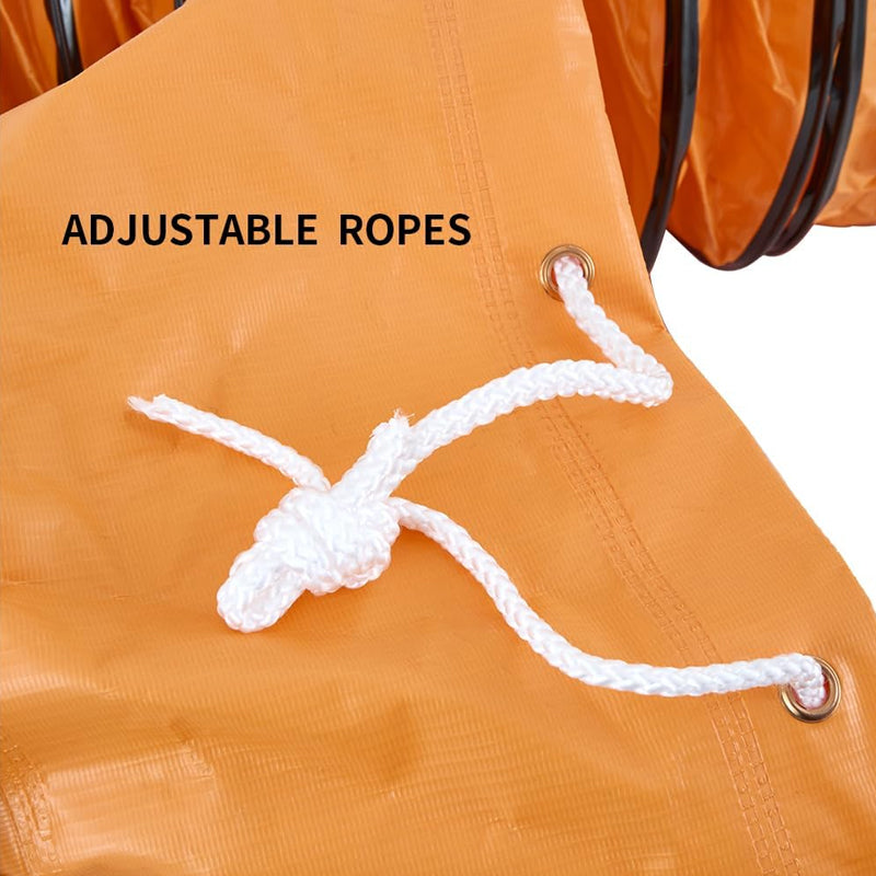 25ft Flexible Duct Hose for 8 Inch Utility Blower Exhaust Fan PVC Flame Retardant Duct Hosing