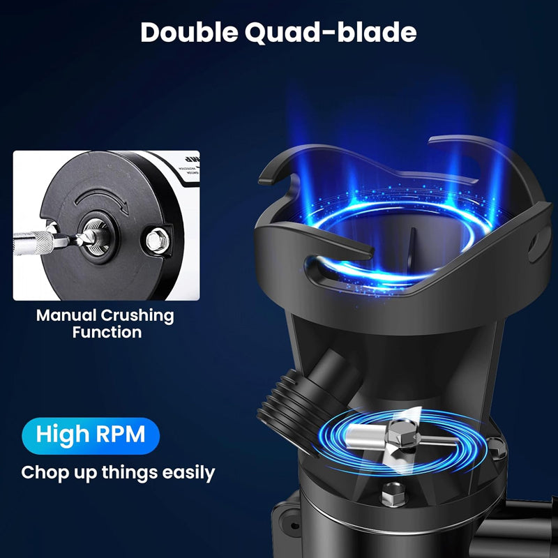 RV Macerator Pump 12V 12GPM Water Pump Lift 10 feet Quick Waste Water Pump for Marine