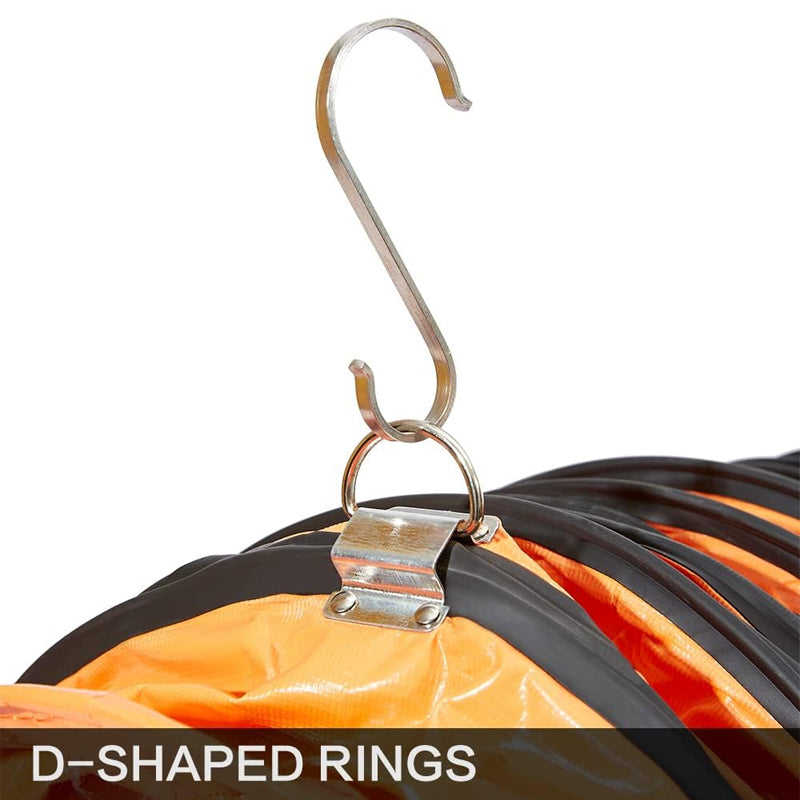 25 ft PVC Flexible Duct Hosing for 10 Inch Utility Blower Exhaust Fan Easy Storage Duct Hose