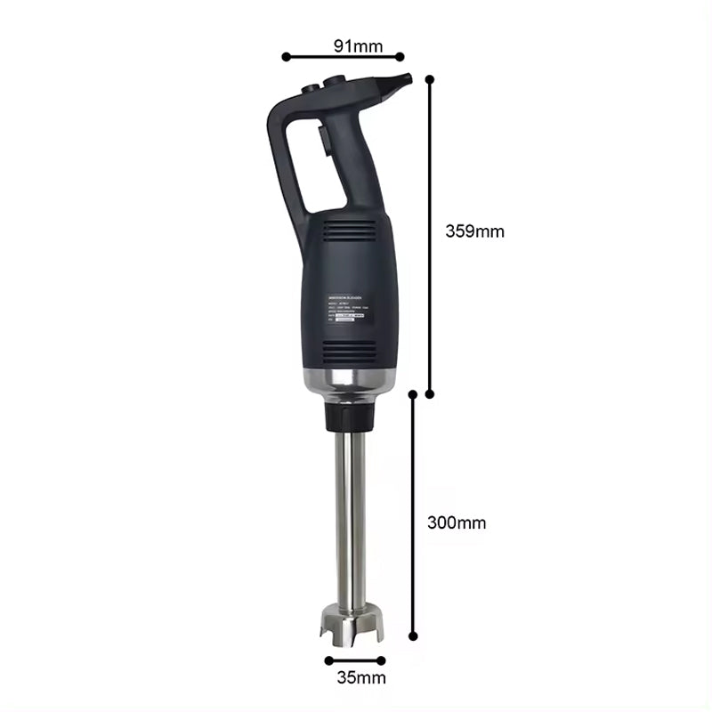 750W 12Inch Commercial Immersion Blender Variable Speed Kitchen Stick Mixer