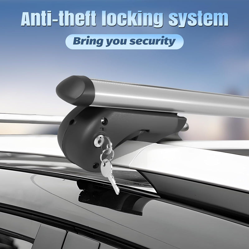 54" Roof Rack Cross Bars Aluminum Roof Rack Crossbars 150 lbs Load Capacity for SUVs Sedans Vans