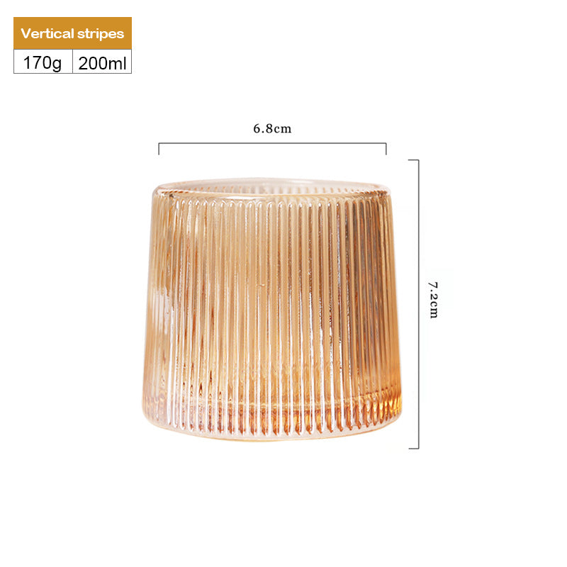 200ml Tumbler Whiskey Glasses Creative Thickened Shaker Cup Household Spirits Shot Glass