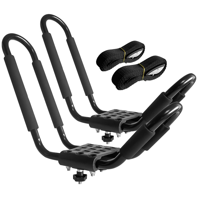 Kayak Roof Rack 2pcs Heavy Duty Kayak Roof Carrier with 2 Ropes for SurfBoard Car SUV
