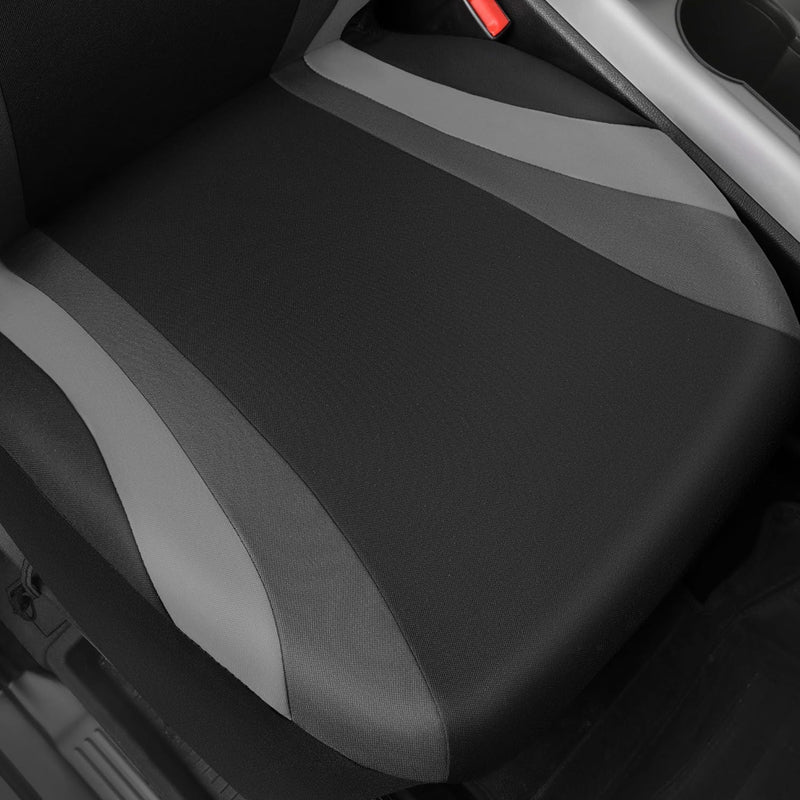 Sporty Front Seat Covers 2pcs Front Seats Universal Fit Sedans Cars Vans SUV Truck