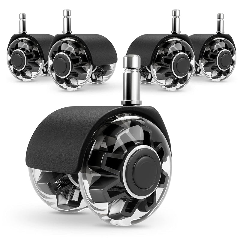 2 Inch Office Chair Caster Wheels 5 Pack Heavy Duty Chair Wheels 2200 lbs Load Capacity