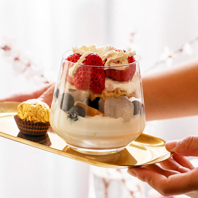 Gold Rim Spirits Shot Glass Multifunctional Crystal Class Cup Beer Whiskey Vodka Milk Juice Glass