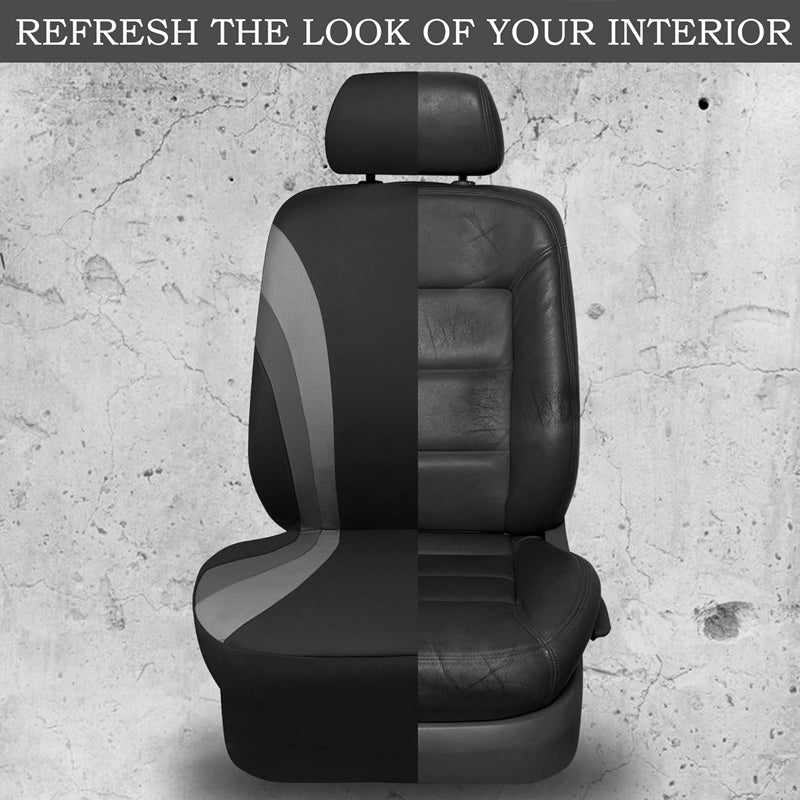 Sporty Front Seat Covers 2pcs Front Seats Universal Fit Sedans Cars Vans SUV Truck