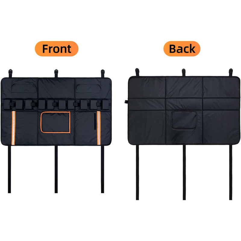 Tailgate Bike Pad for 5 Mountain Bikes Waterproof Material Tailgate Cover 2 Tool Pockets