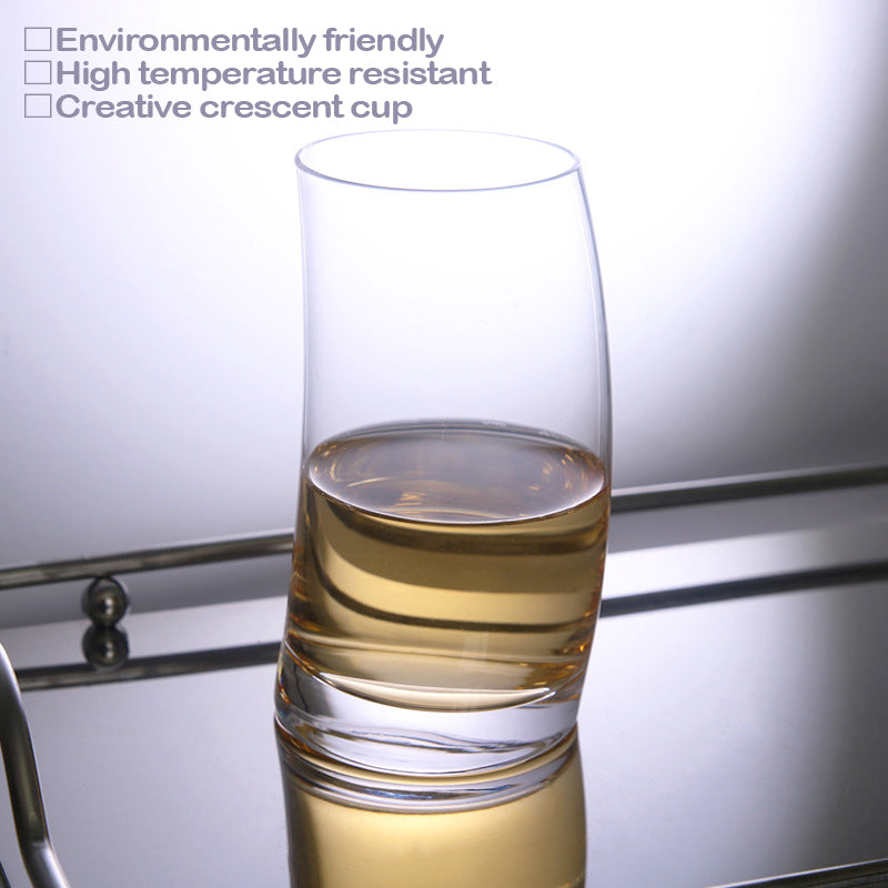 Creative Moon Cup Crystal Glass Cocktail Cup Special Shaped Cup Spirits Shot Glass