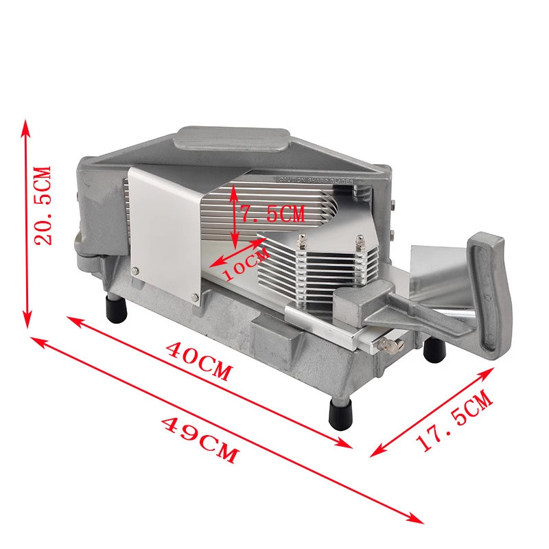 3/8" Commercial Tomato Slicer Multifunctional Vegetables Fruits Slicer With Stainless Steel Blade
