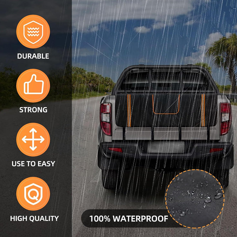 Tailgate Bike Pad for 5 Mountain Bikes Waterproof Material Tailgate Cover 2 Tool Pockets