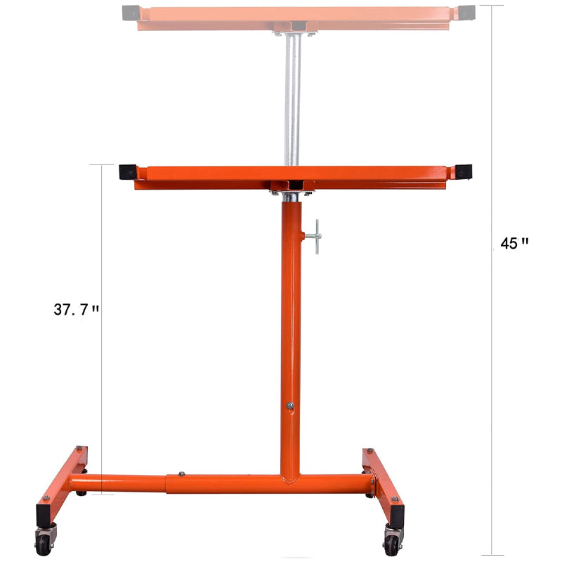 220 LBS Capacity Rolling Tool Table Adjustable Height Mechanic Rolling Tool Tray