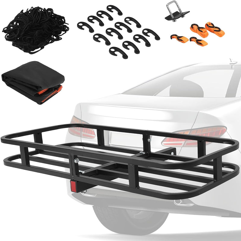 53" x 19" x 5" Hitch Cargo Carrier 500 LBS Vehicle Cargo Rack Carrier for SUV Truck Pickup