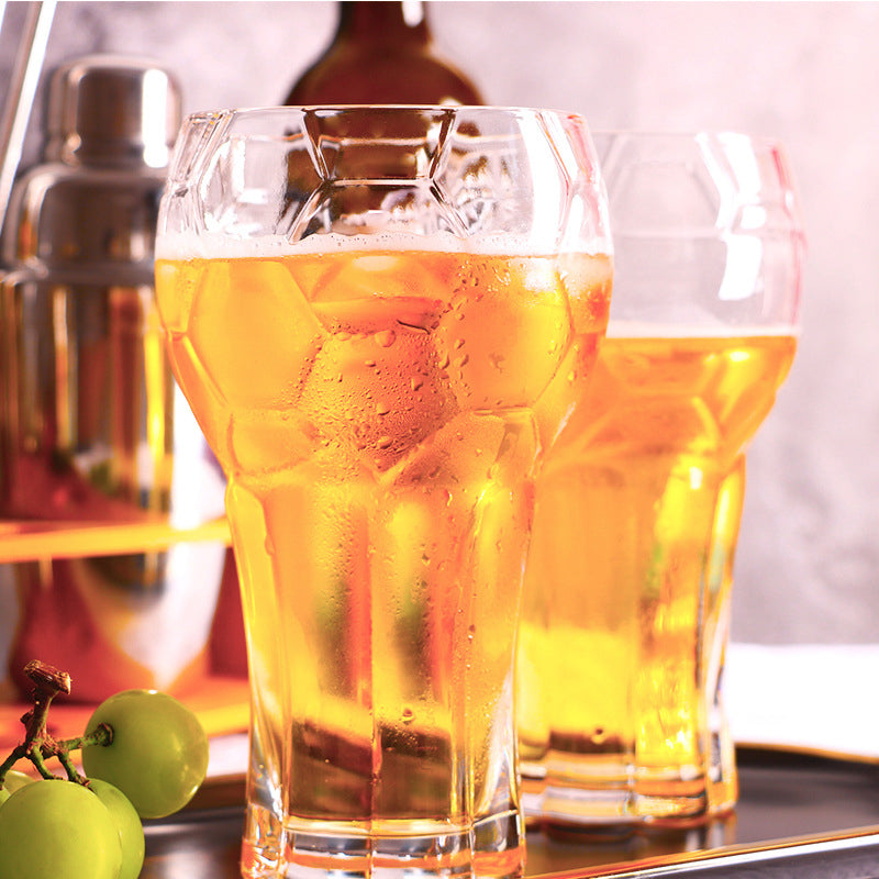 535ml Transparent Beer Mug Large Capacity Cold Drink Glass Bar Restaurant Beer Glass