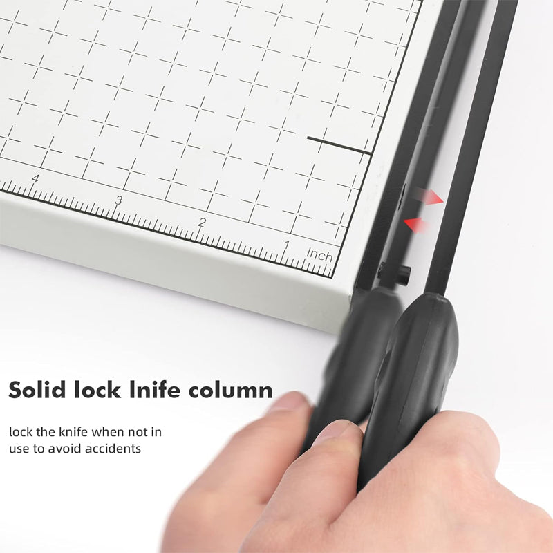 Paper Cutter 18" Cut Length 10 Sheets Capacity Paper Slicer Cutter A3 Stack Paper Cutte for Office Home School