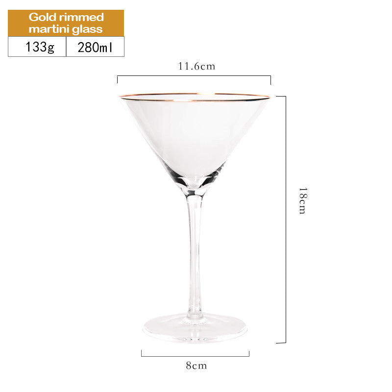 Custom Martini Glass Crystal Cocktail Glass Home Bar Cocktail Party Martini Glassware