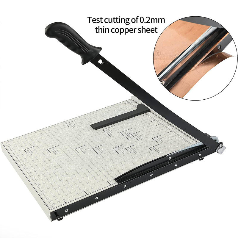 Paper Cutter 18" Cut Length 10 Sheets Capacity Paper Slicer Cutter A3 Stack Paper Cutte for Office Home School