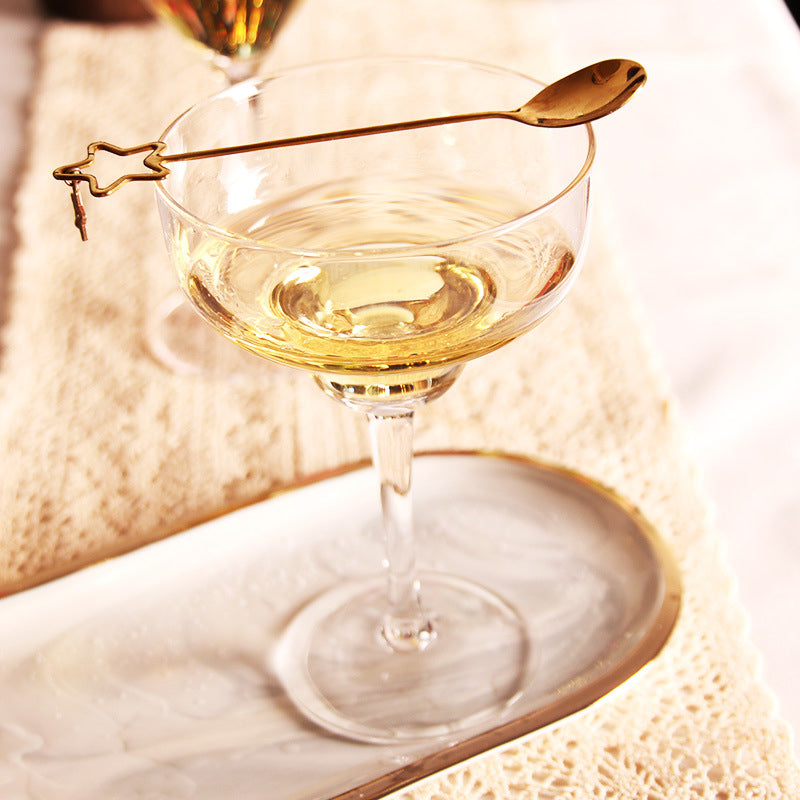 Custom Martini Glass Crystal Cocktail Glass Home Bar Cocktail Party Martini Glassware