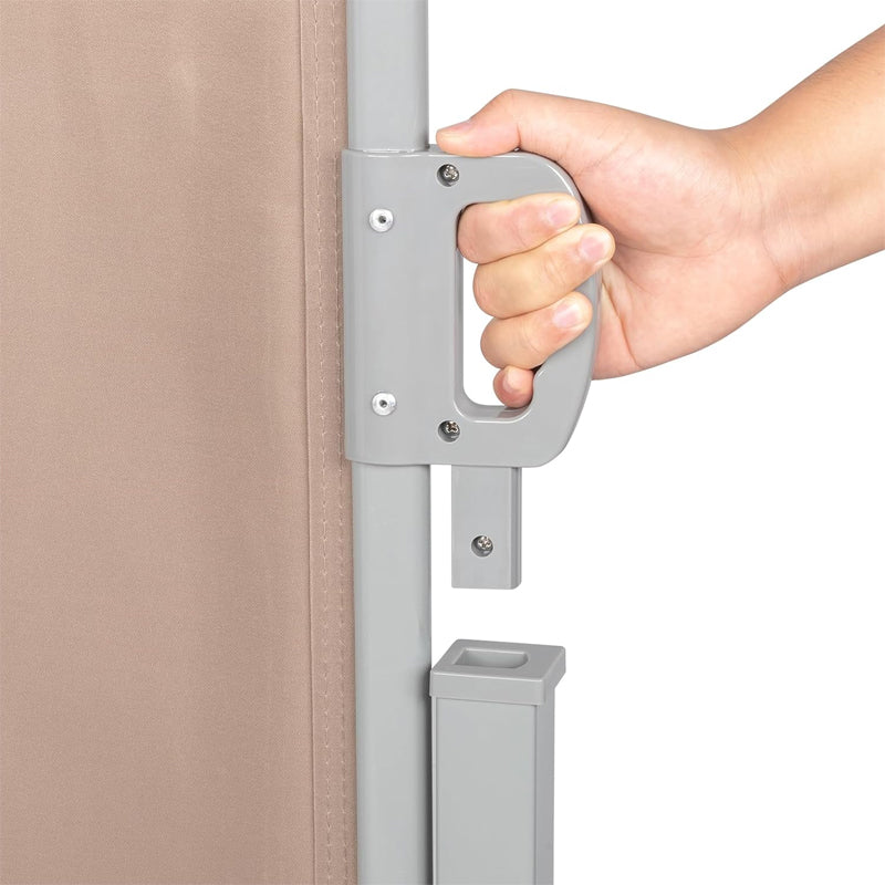 71'' × 118'' Retractable Side Awning Full Aluminum Outdoor Privacy Screen for Patio Sun Shade Backyard Balcony