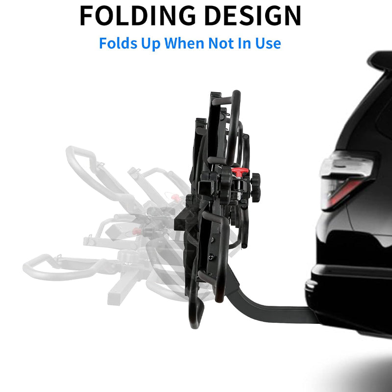 Hitch Bike Rack 2-Bike 160 lbs Capacity Bike Rack Folding Bicycle Car Rack for Car SUV Truck RV