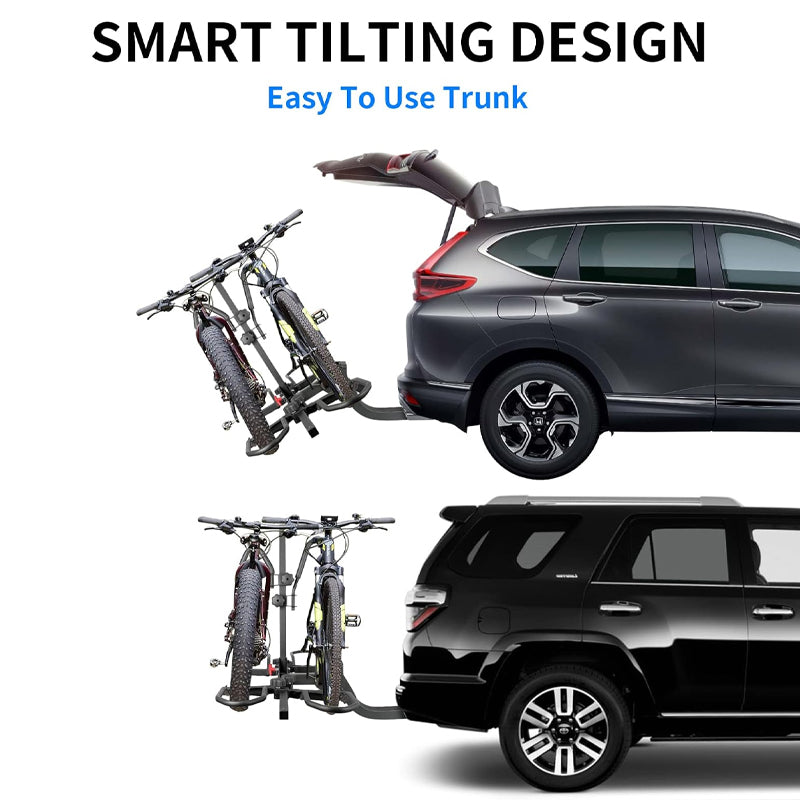 Hitch Bike Rack 2-Bike 160 lbs Capacity Bike Rack Folding Bicycle Car Rack for Car SUV Truck RV