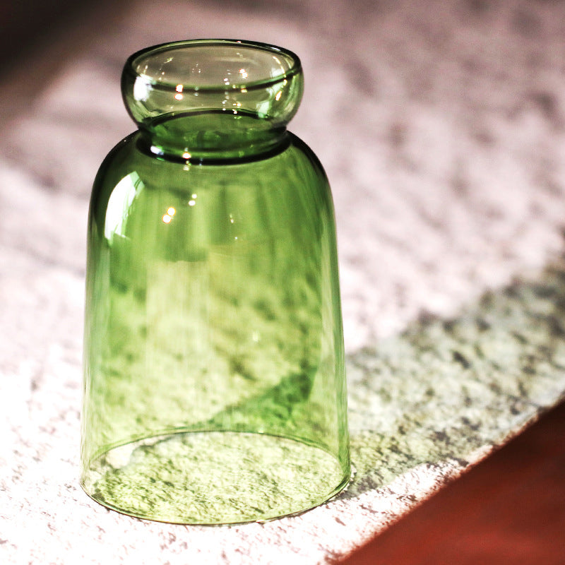 Hot Sale Coffee Glass 350ml Hand Blown Simple Glass Water Cup Juice Cup Milk Cup