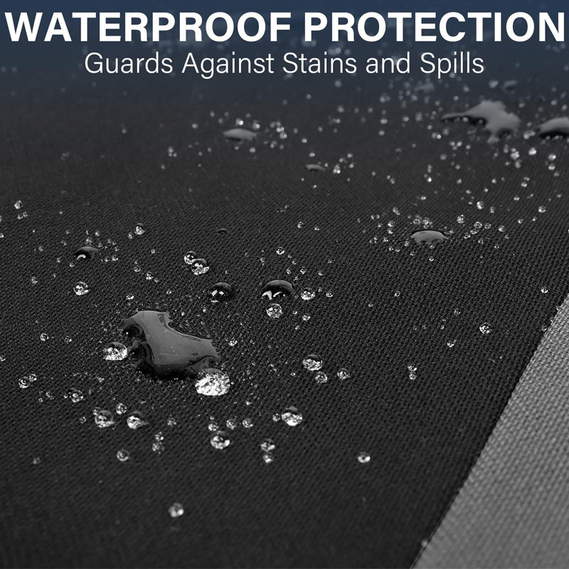 EVA Waterproof Car Seat Covers Airbag Compatible Gray Two Front Seat Covers