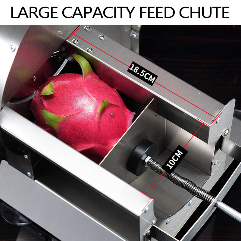 Stainless Steel Manual Vegetable Fruit Slicer 0-13mm Potato Cucumber Lemon Slicer Machine
