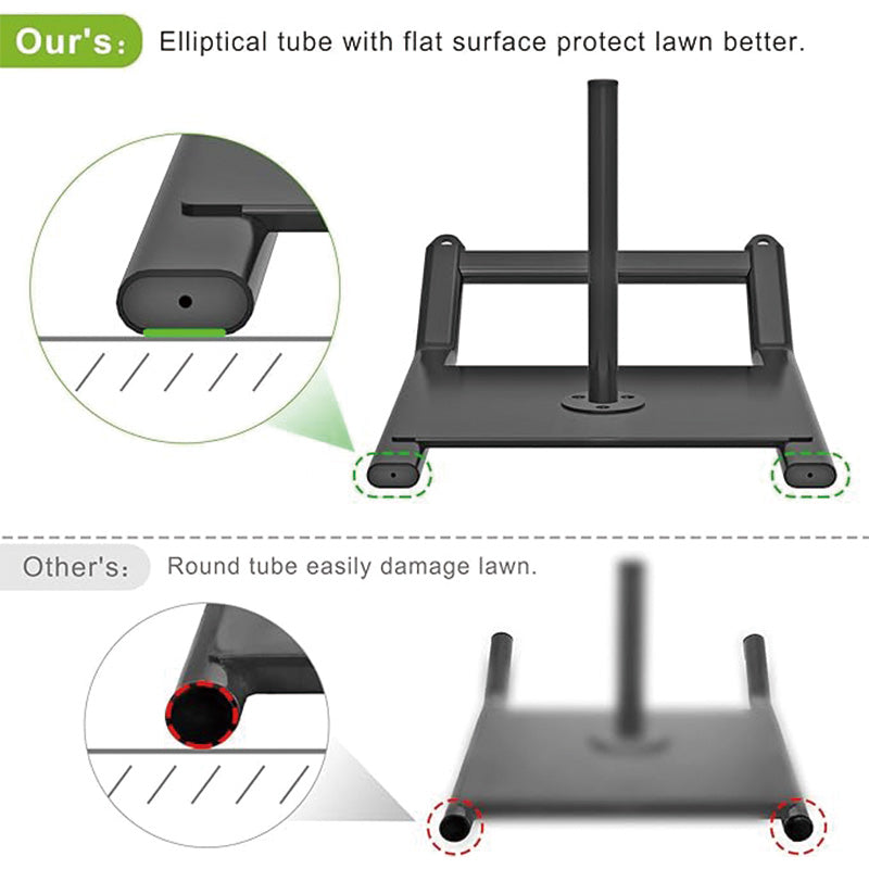 Weight Sled, Fitness Strength Training Sled, Speed Training Sled for Athletic Exercise, Speed Improvement, Easily Through Obstacles, Suitable for 1" & 2" Weight Plate