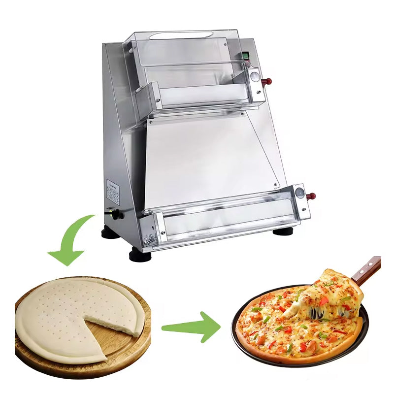 Pizza Dough Roller Sheeter 10-40 cm Fast Electric Dough Maker Pizza Making Machine