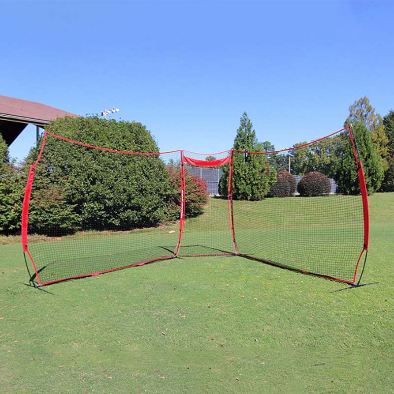 Barricade Backstop Net, 20x10 ft Ball Sports Barrier Netting,Protection Screen for Baseball Softball Lacrosse Soccer Hockey Training, for Backyard
