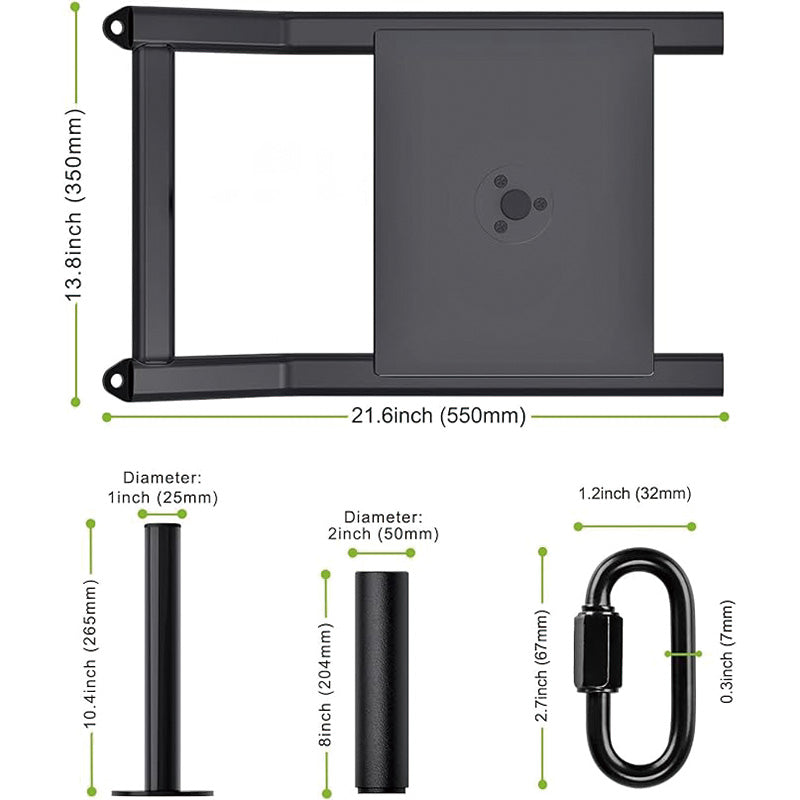 Weight Sled, Fitness Strength Training Sled, Speed Training Sled for Athletic Exercise, Speed Improvement, Easily Through Obstacles, Suitable for 1" & 2" Weight Plate