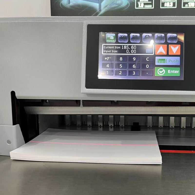 Electric Paper Cutter 490 mm Cutting Width 80 mm Cutting Thickness Paper Trimmer Paper Cutting Machine