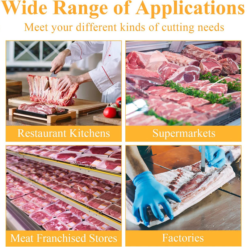 750w Bone Saw Machine Electric Frozen Meat Cutting Table Bandsaw Machine Stainless Steel Countertop