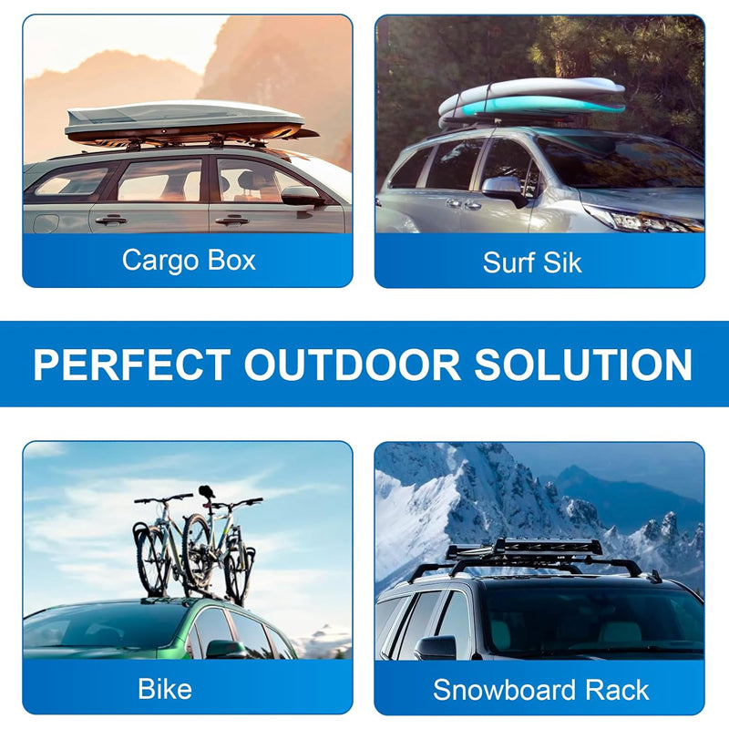 260lbs Roof Rack Cross Bars for Toyota RAV4 2019-2024 LE XLE XSE Aluminum Lockable Crossbars