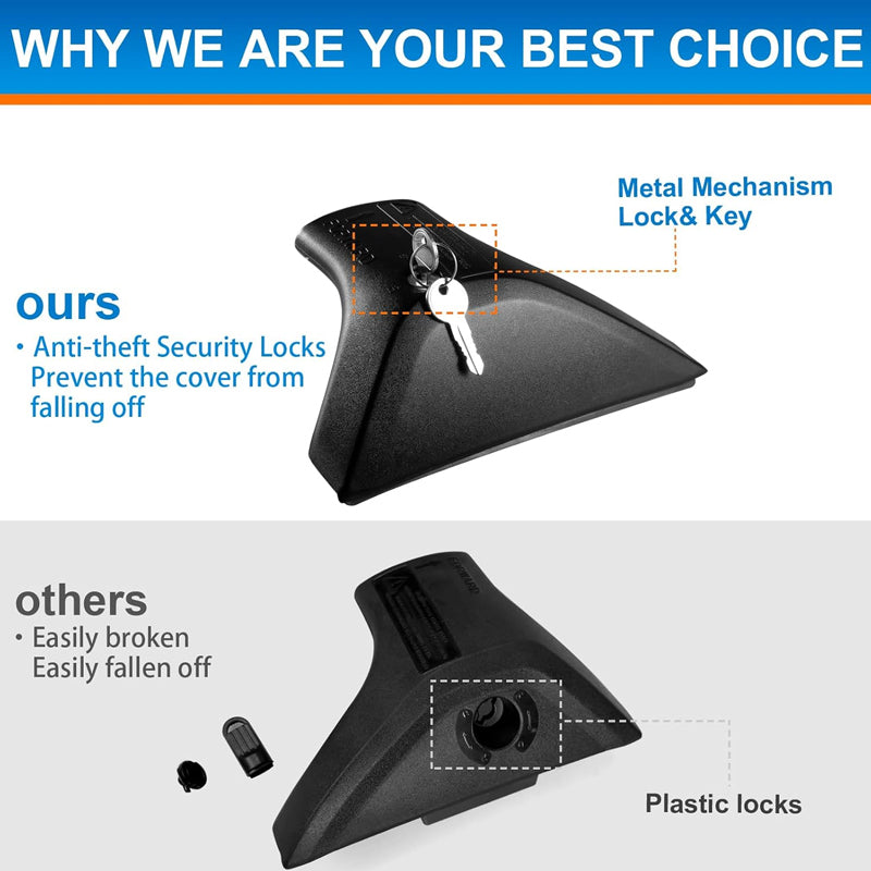 260lbs Roof Rack Cross Bars for Toyota RAV4 2019-2024 LE XLE XSE Aluminum Lockable Crossbars