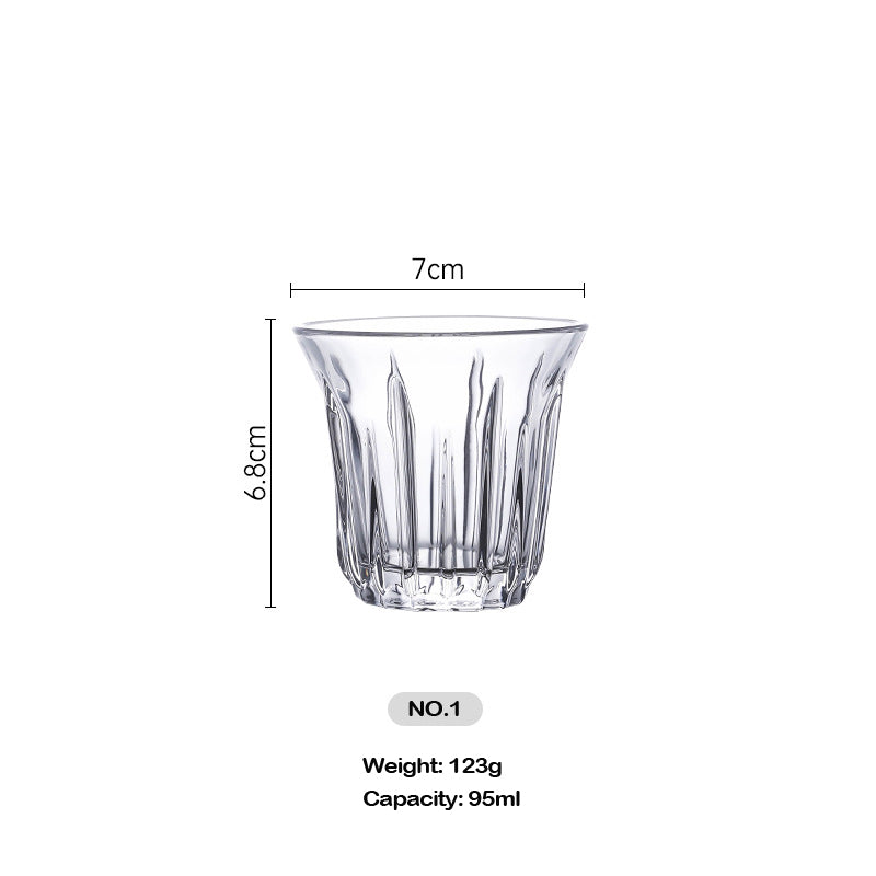 Coffee Cup High Temperature Resistance Anti-Scalding Transparent Coffee Glass